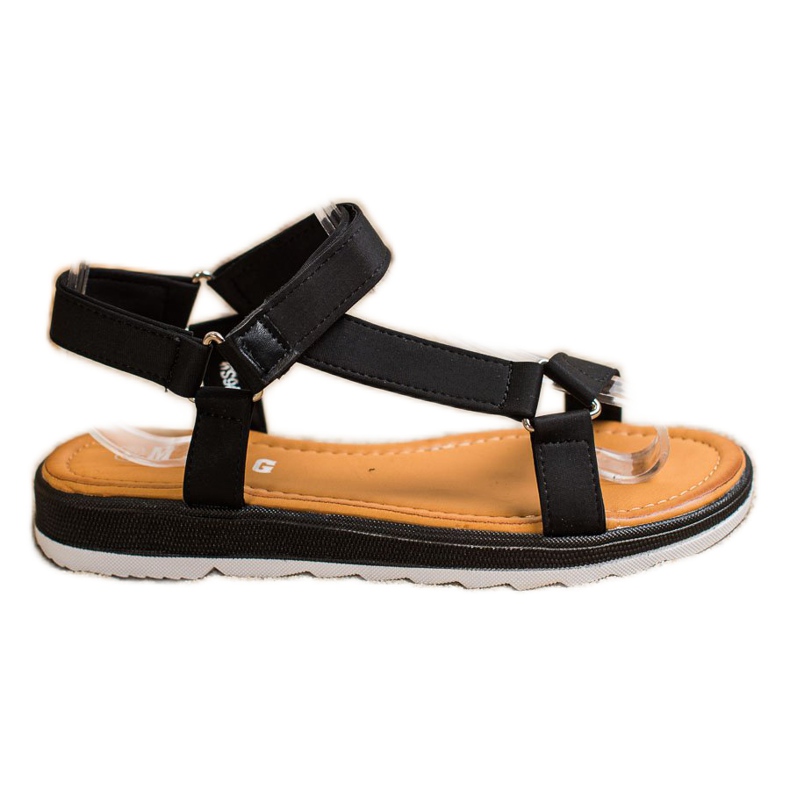 SHELOVET Sandali alla moda con velcro nero