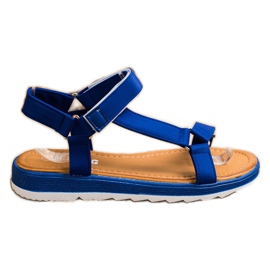 SHELOVET Sandali alla moda con velcro blu