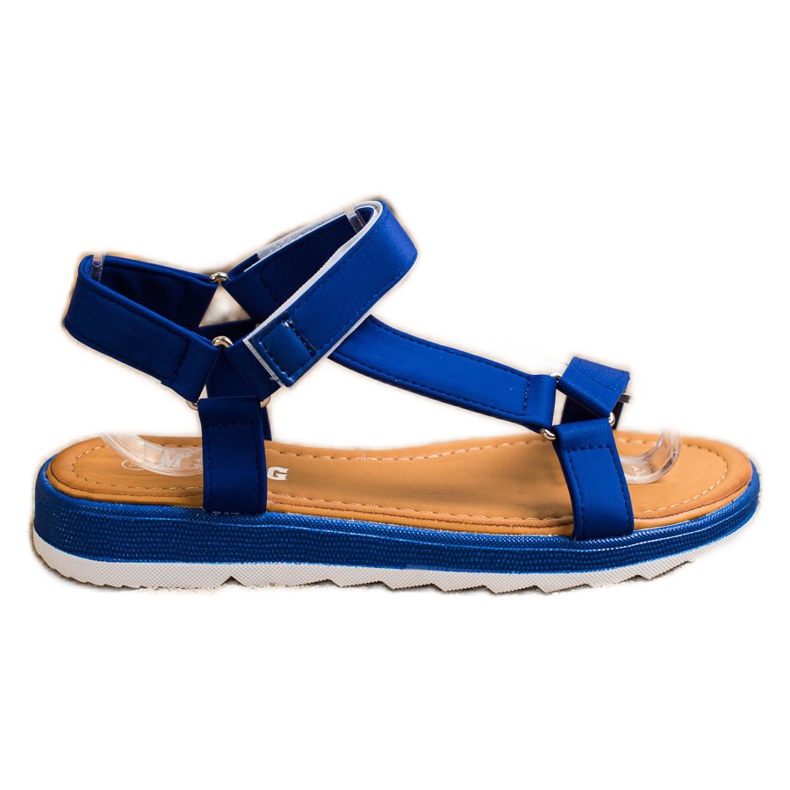 SHELOVET Sandali alla moda con velcro blu