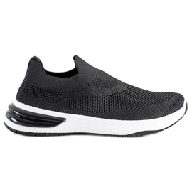SHELOVET Scarpe da ginnastica senza lacci nero