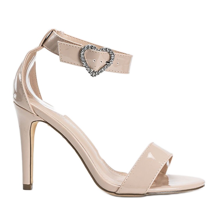 Sandali Be My Baby laccati beige