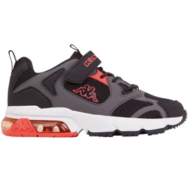 Scarpe bambino Kappa Yero nero-grigio-corallo 260891K 1129 rosso