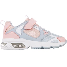 Scarpe bambino Kappa Yero rosa-grigio-bianco 260891K 6527 bianca