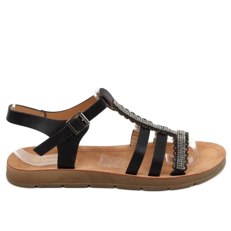 Sandali neri da donna L-375 Black nero