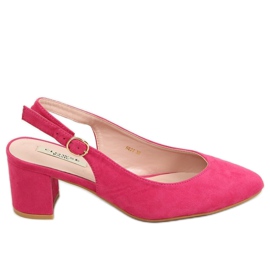 Décolleté con tacco aperto fucsia 9R27 Fuchsia rosa