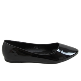 Nero CC201 Ballerine laccate lisce nere