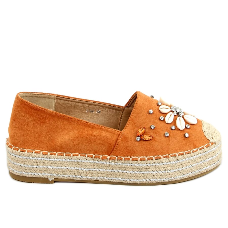 Espadrillas da donna con conchiglie cammello 2798 Camel marrone
