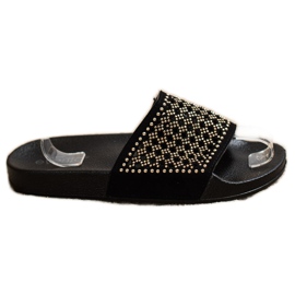 Evento Pantofole Alla Moda Con Ornamenti nero
