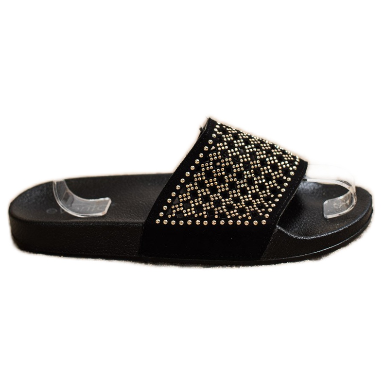 Evento Pantofole Alla Moda Con Ornamenti nero