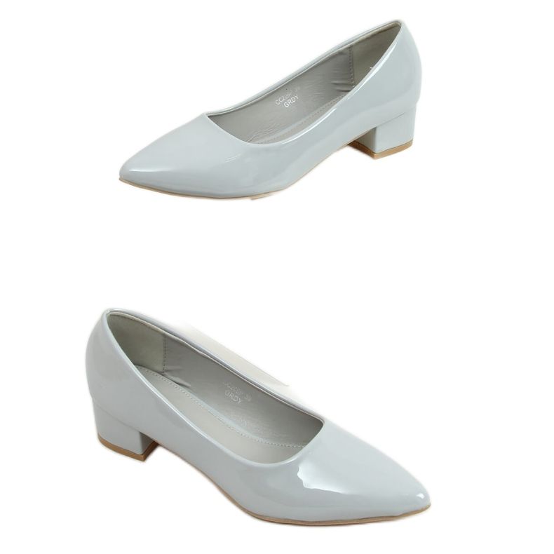 Grigio Décolleté tacco basso grigio CC206P Grigio