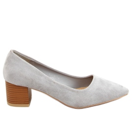 Scarpe con tacco in legno grigio CL75P Grigio
