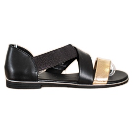 Evento Sandali slip-on con cinturini nero