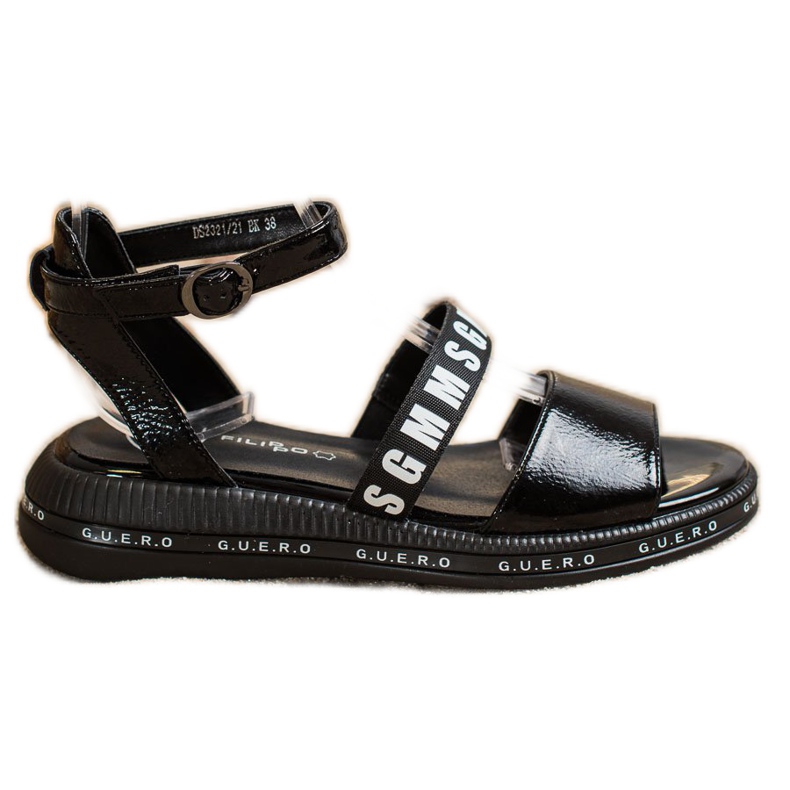 Filippo Sandali neri alla moda nero