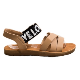 SHELOVET Sandali Con Amore In Ecopelle beige marrone