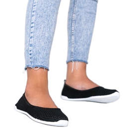 Ballerine in tessuto nero con motivo traforato Good Days