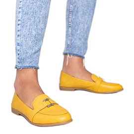 Mocassini senape con fibbia Island Paradise giallo