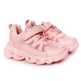 Sneakers Da Bambino Con Suola Illuminata A Led Rosa So Cool!