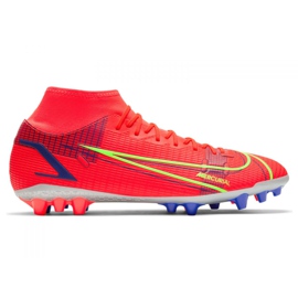 Nike Superfly 8 Academy Ag M CV0842-600 scarpe da calcio multicolore rosso