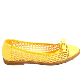 Ballerine traforate gialle 1378 Giallo