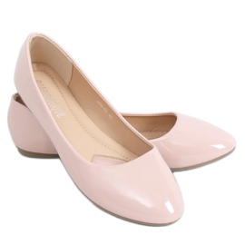 Ballerine in vernice beige-rosa 9988-60 Nude