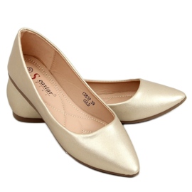 Ballerine con punta a mandorla oro CD53P Gold d'oro