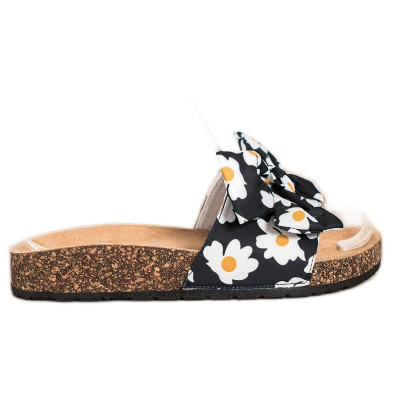 SHELOVET Pantofole Alla Moda Con Fiori nero