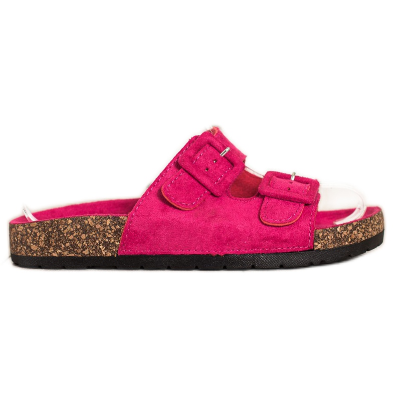 SHELOVET Comode Pantofole Con Fibbie rosa