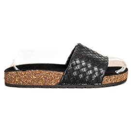 SHELOVET Pantofole intrecciate alla moda nero