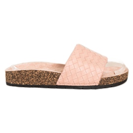 SHELOVET Pantofole intrecciate alla moda marrone