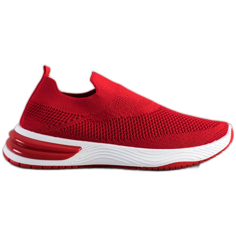 SHELOVET Scarpe da ginnastica senza lacci rosso