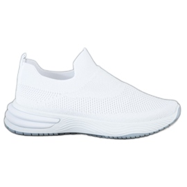 SHELOVET Scarpe da ginnastica senza lacci bianca
