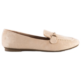 VINCEZA Mocassini Glitter beige