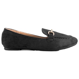 VINCEZA Mocassini Glitter nero