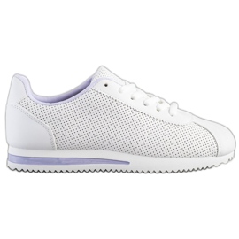 SHELOVET Eleganti sneakers traforate bianco