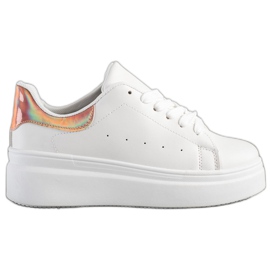 SHELOVET Scarpe da ginnastica comode bianca
