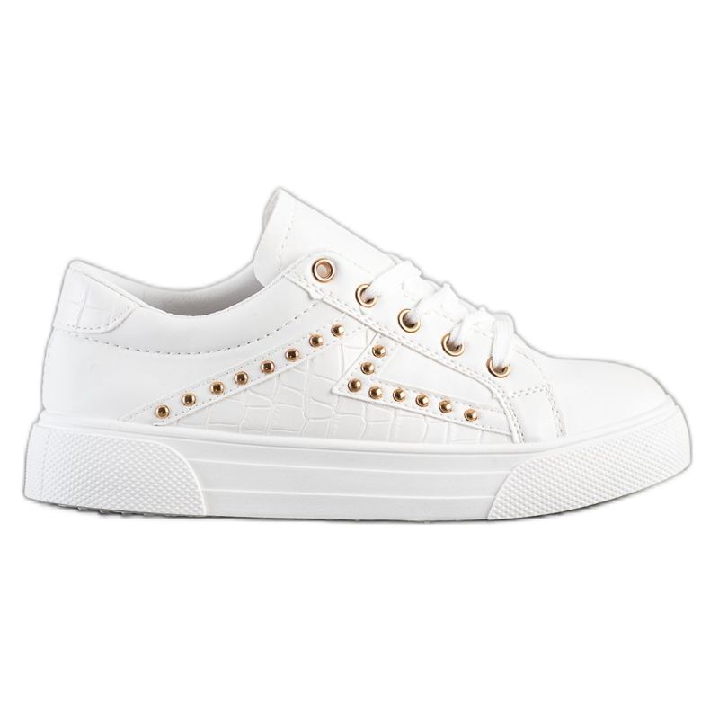 SHELOVET Sneakers in ecopelle bianca