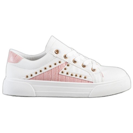 SHELOVET Sneakers in ecopelle bianca