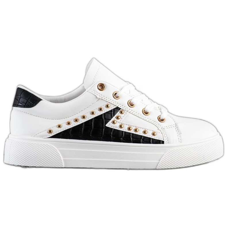 SHELOVET Sneakers in ecopelle bianca