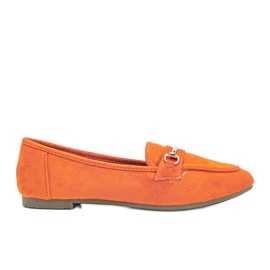 Mocassini Brynn in eco camoscio arancione arancia