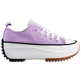 SHELOVET Scarpe Da Ginnastica Su Una Piattaforma Alta viola