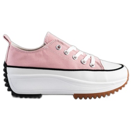 SHELOVET Scarpe Da Ginnastica Su Una Piattaforma Alta rosa