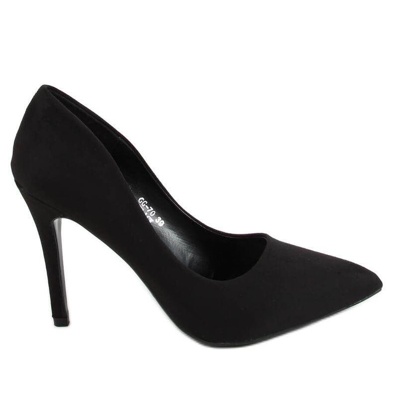 Décolleté su camoscio nero GG-70 Black