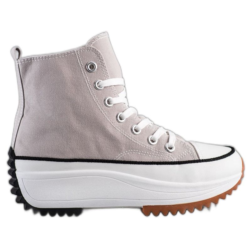 SHELOVET Sneakers Alte Sulla Piattaforma grigio