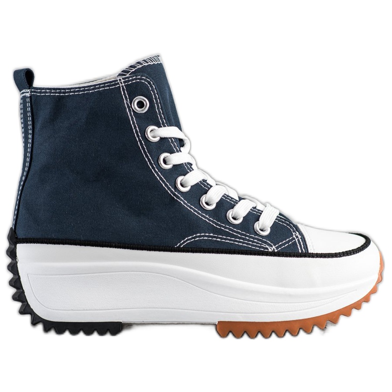 SHELOVET Sneakers Alte Sulla Piattaforma blu navy