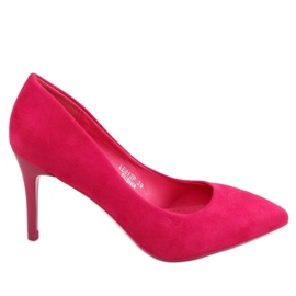 Comode décolleté su tacco fucsia LE012P Fushia rosa