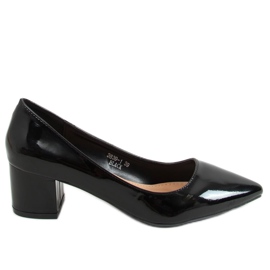 Décolleté con tacco largo nero 3839-1 Nero