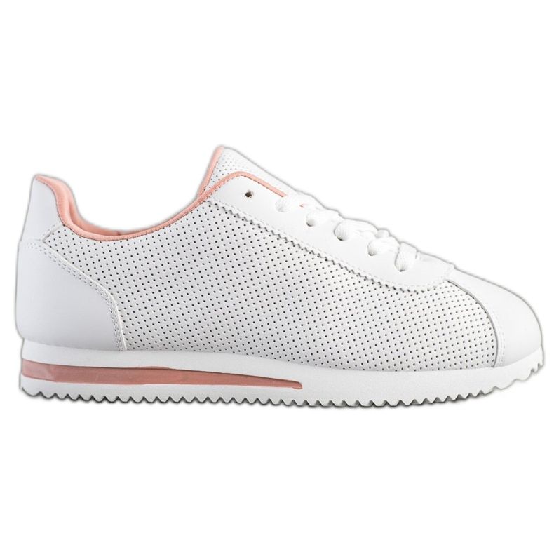 SHELOVET Eleganti sneakers traforate bianca