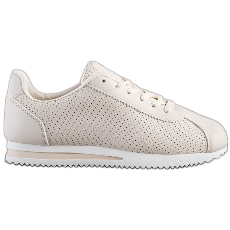 SHELOVET Eleganti sneakers traforate beige