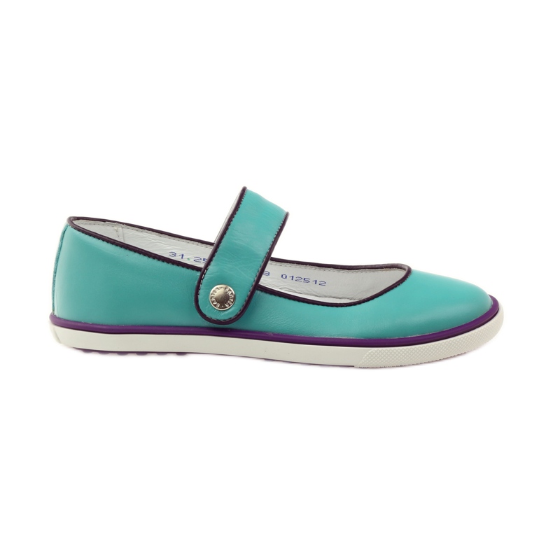 Ballerine per bambini Bartek 28368 turchese verde viola bianca