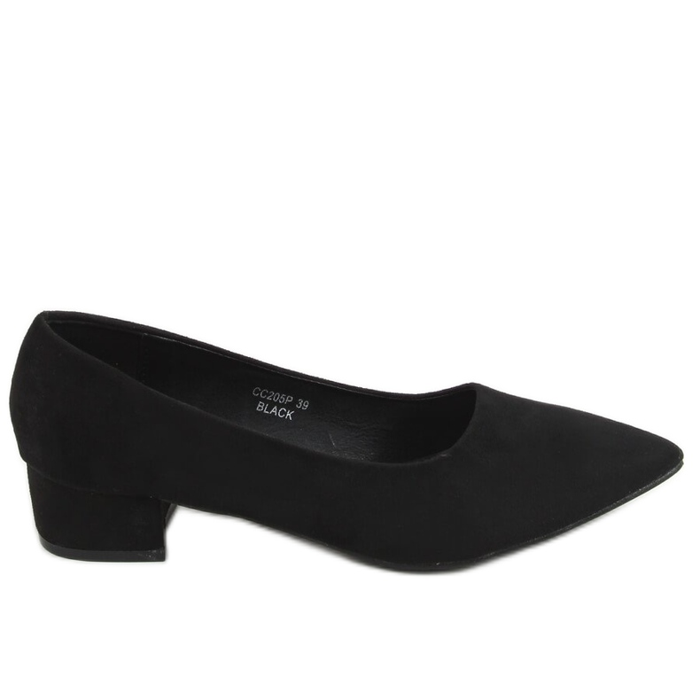 Nero Décolleté tacco basso nero CC205P Nero